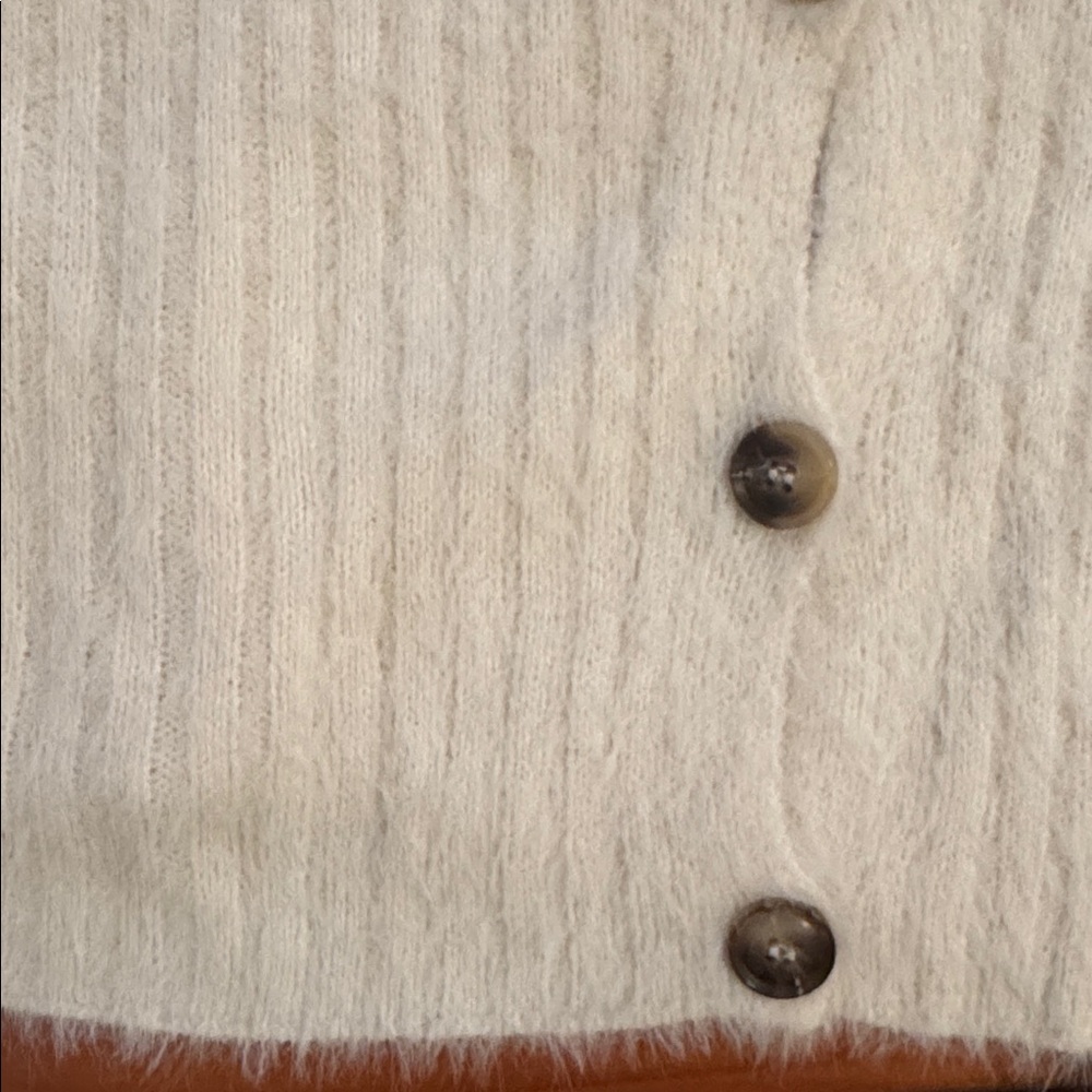 Nasty Gal Cream Button-Up Cardigan - Picture 4 of 5